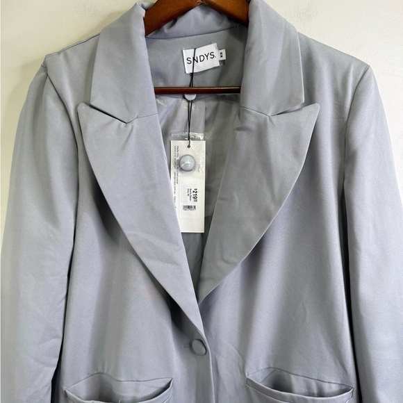 SYNDY's Grey Noella Long Blazer Size XS NWT Brand New - Picture 6 of 11